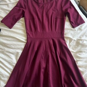 Cute Burgundy Mini Dress